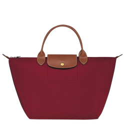 Le Pliage Original M Handbag , Red - Recycled canvas