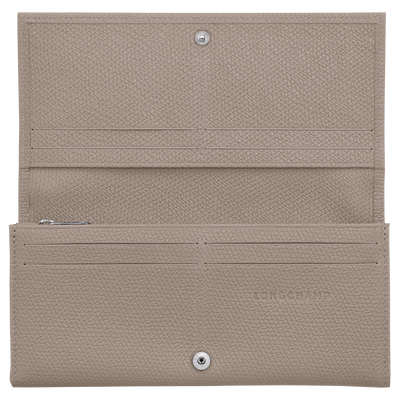 Le Roseau Long continental wallet, Clay
