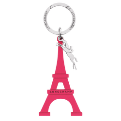 Le Pliage Original Keyring , Pink - Leather