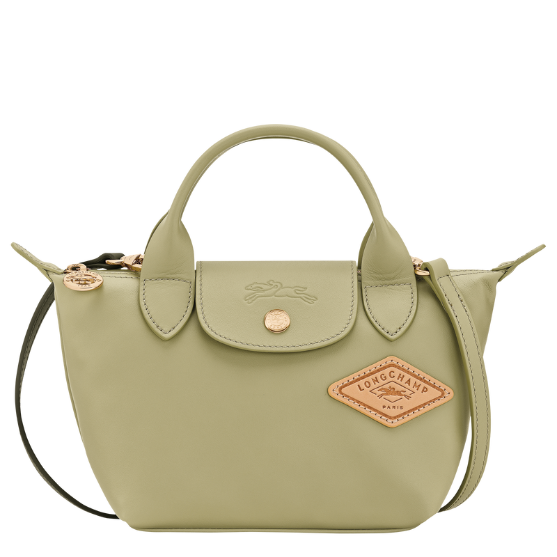 Le Pliage Xtra XS Handbag , Almond Green - Leather  - View 1 of 3