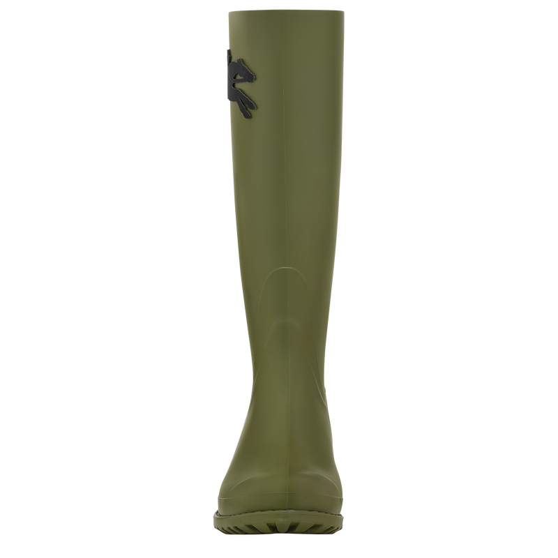 Flache Stiefel Cheval Longchamp , PVC - Khaki  - Ansicht 4 von 4
