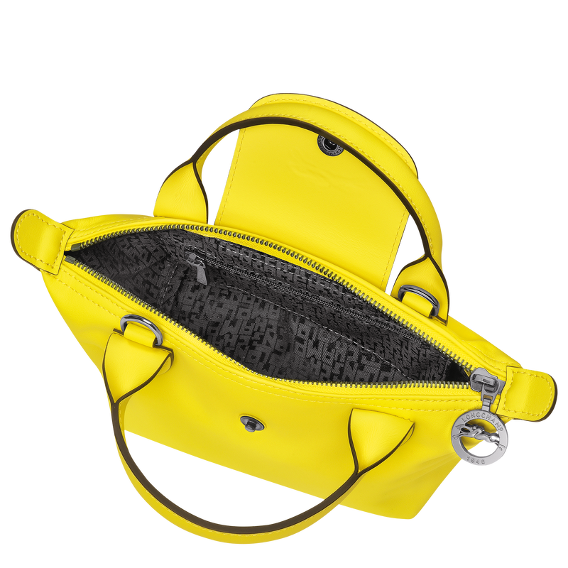 Le Pliage Xtra XS Handbag , Lemon - Leather  - View 5 of 6