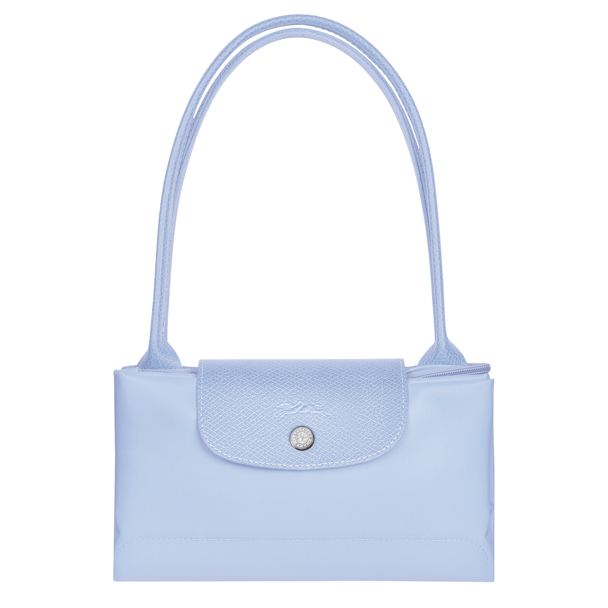 LONGCHAMP Soft Coated Canvas Tote Bag Light Blue BE