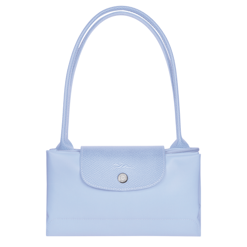 Le Pliage Green M Tote bag , Sky Blue - Recycled canvas - View 4 of  4