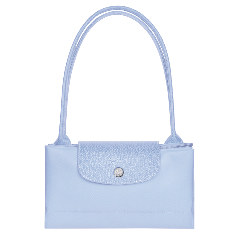 Le Pliage Green M Tote bag , Sky Blue - Recycled canvas  - View 4 of  4