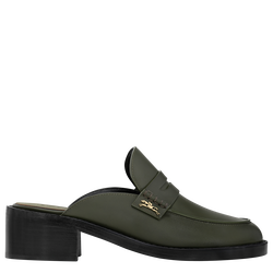 Epure Timeless Mules , Khaki - Leather