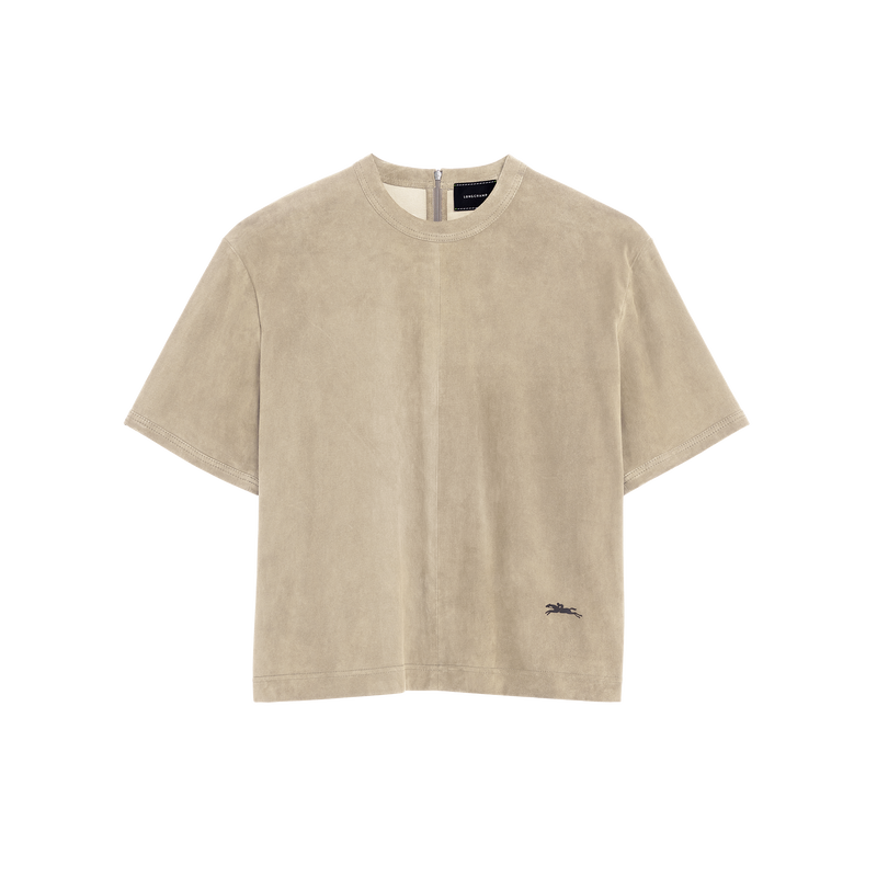 T-shirt , Leder - Leinen  - Ansicht 1 von 5