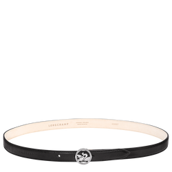 Ladies' belt , Black - Leather