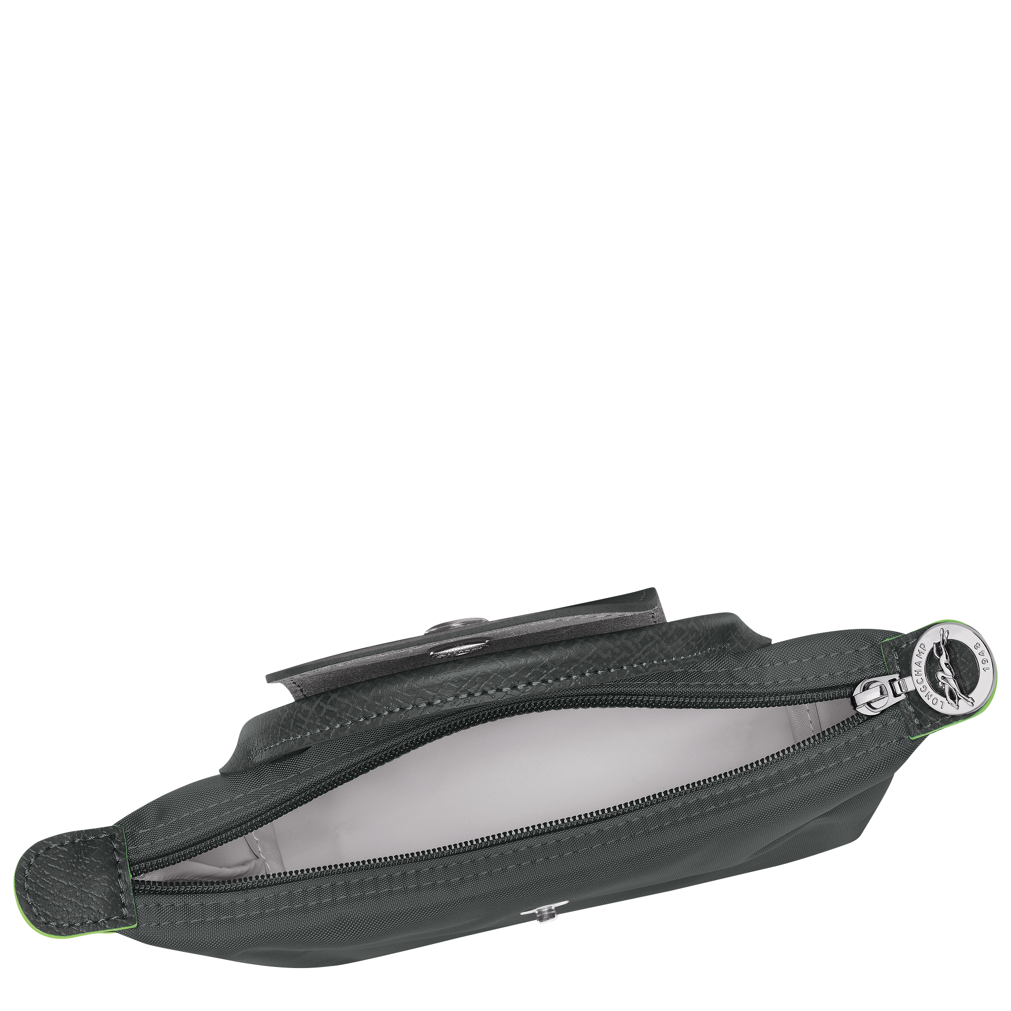 Pouch with handle, Graphite - View 5 of
6 - zoom in Le Pliage Green Pouch with handle, Graphite
