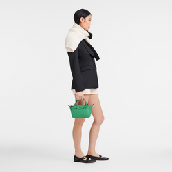 Le Pliage Xtra XS Handbag , Green - Leather