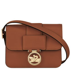 Sac bandoulière S Box-Trot , Cuir - Cognac