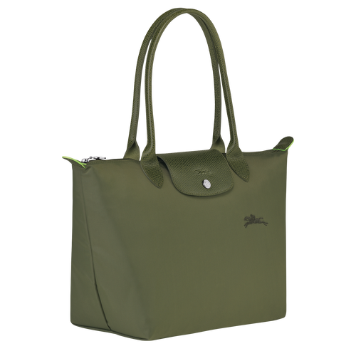 Le Pliage Green M Tote bag , Forest - Recycled canvas - View 3 of  5