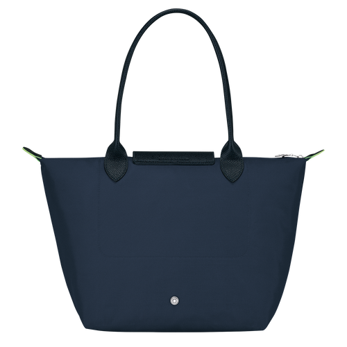 Le Pliage Green M Tote bag , Navy - Recycled canvas - View 3 of 4