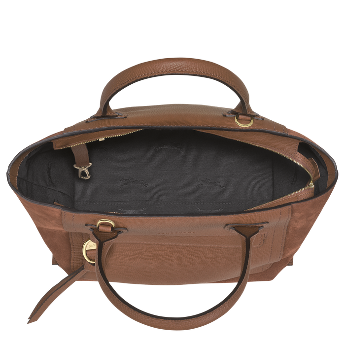 Top handle bag M Mailbox Cognac (10104HVQ504) Longchamp EN