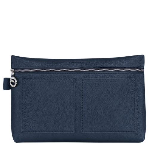 Beauty-case Le Foulonné , Pelle - Blu Navy - View 1 of  3