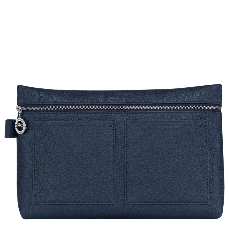 Le Foulonné Toiletry case , Navy - Leather  - View 1 of  3