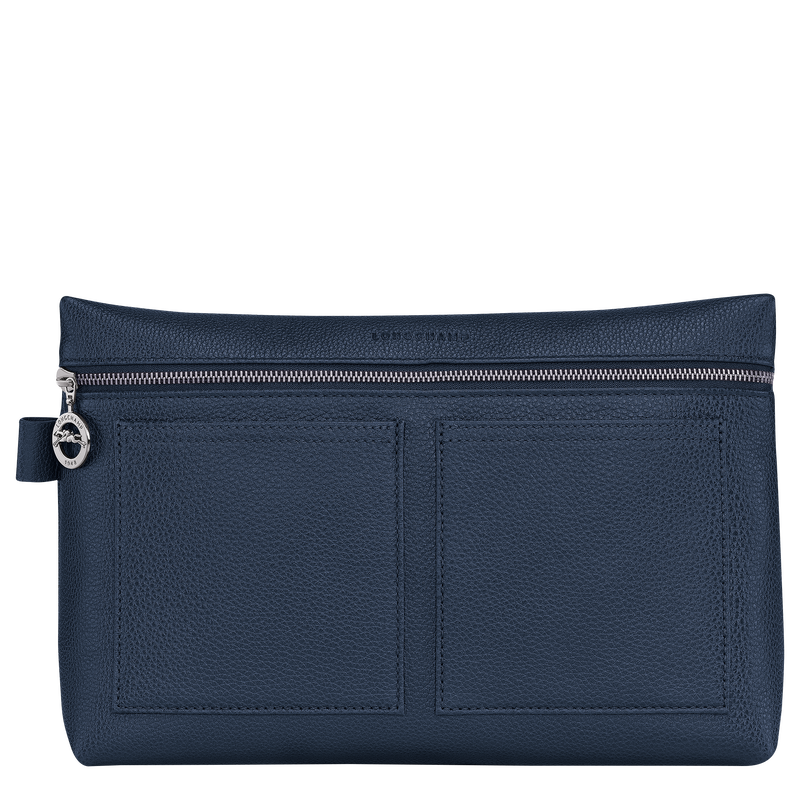 Trousse de toilette Le Foulonné , Cuir - Navy  - Vue 1 de 3