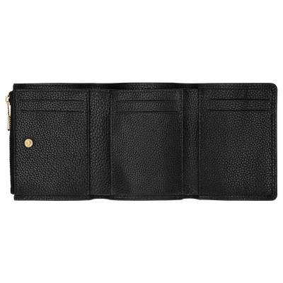 Le Foulonné Compact wallet, Black