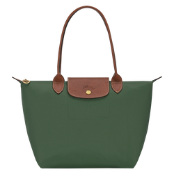 Le Pliage Original M Tote bag , British Green - Recycled canvas