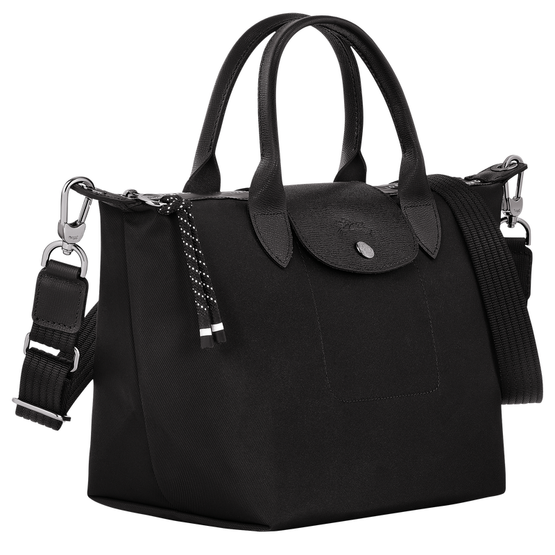 Le Pliage Energy Tas met handgreep aan de bovenkant S , Zwart - Gerecycled canvas  - Weergave 3 van  6