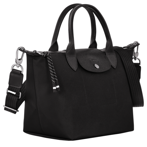 Le Pliage Energy S Handbag , Black - Recycled canvas - View 3 of  6