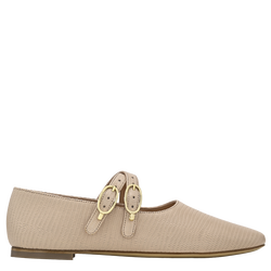 Le Foulonn&eacute; Ballerinas , Cream - Leather