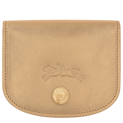 Le Pliage Xtra Card holder , Gold - Leather