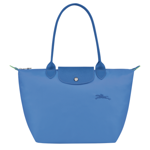 Le Pliage Green M Tote bag , Cornflower - Recycled canvas - View 1 of 5