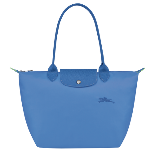 Le Pliage Green M Tote bag , Cornflower - Recycled canvas - View 1 of  5