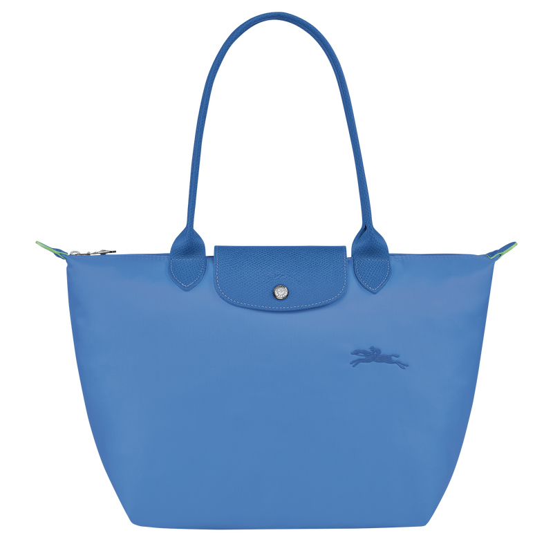 Le Pliage Green M Tote bag , Cornflower - Recycled canvas  - View 1 of  5