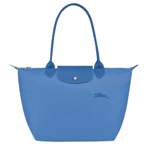 Le Pliage Green M Tote bag , Cornflower - Recycled canvas - View 1 of  4