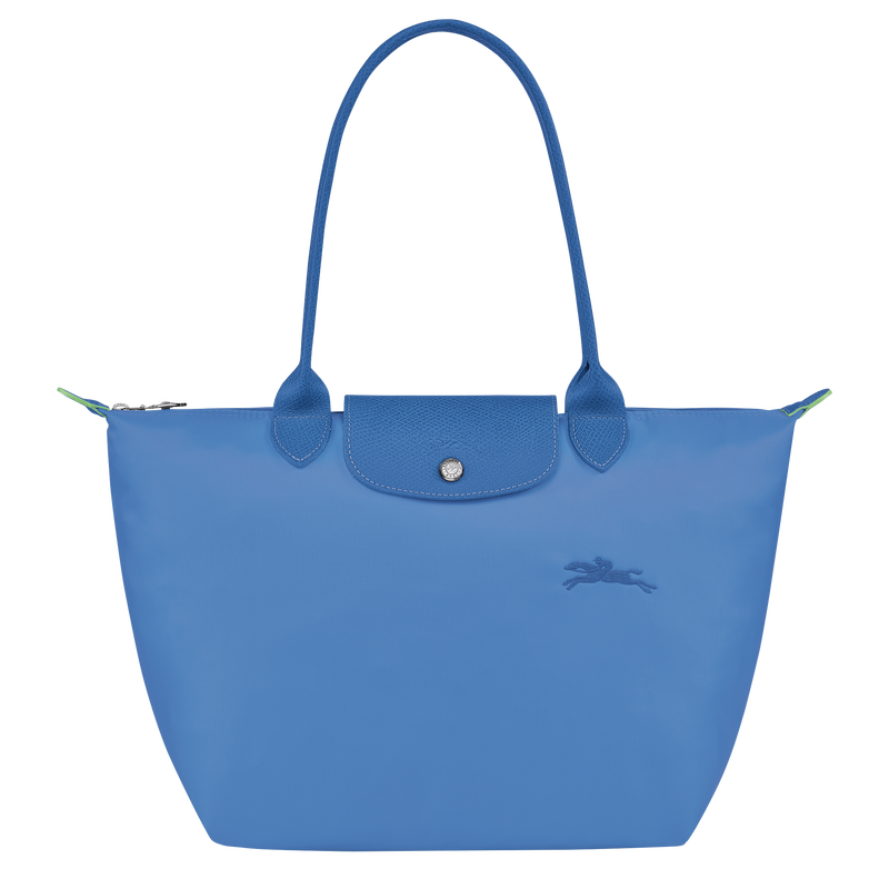 Le Pliage Green M Tote bag , Cornflower - Recycled canvas  - View 1 of  5