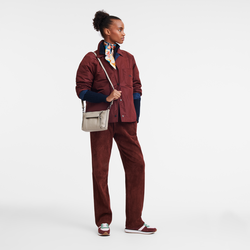 Longchamp 3D 斜背袋 S , 土褐色 - 皮革