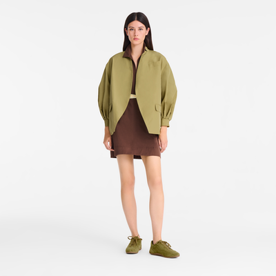 Kimono jacket , Pistachio - Techno taffeta