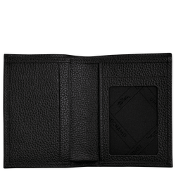 Le Foulonné Card holder , Black - Leather