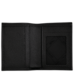 Le Foulonné Card holder , Black - Leather