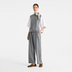 Top , Flanela - Cinzento