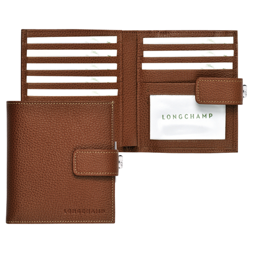 Compact wallet, 504 Cognac Compact wallet, 504 Cognac, hi-res