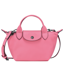 Le Pliage Xtra Tas met handgreep aan de bovenkant XS , Roze - Leder