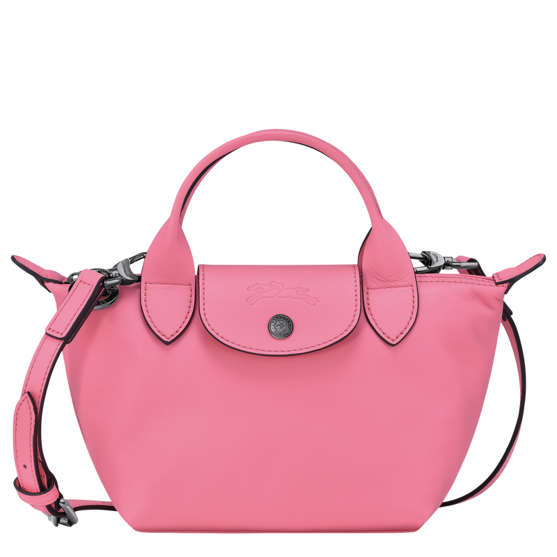 Brand New in Box Longchamp Le Pliage Leather Satchel Bag ~ Pink