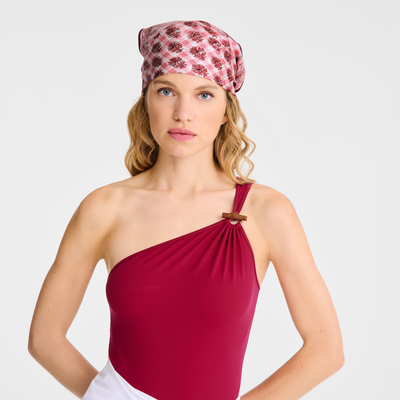 Fuga bucolica Foulard di seta 50,  Blush