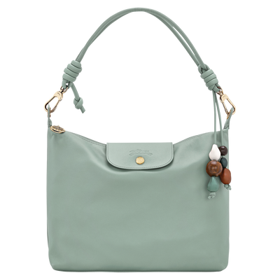 Le Pliage Xtra 半月形單肩包 , 青瓷綠色 - 皮革