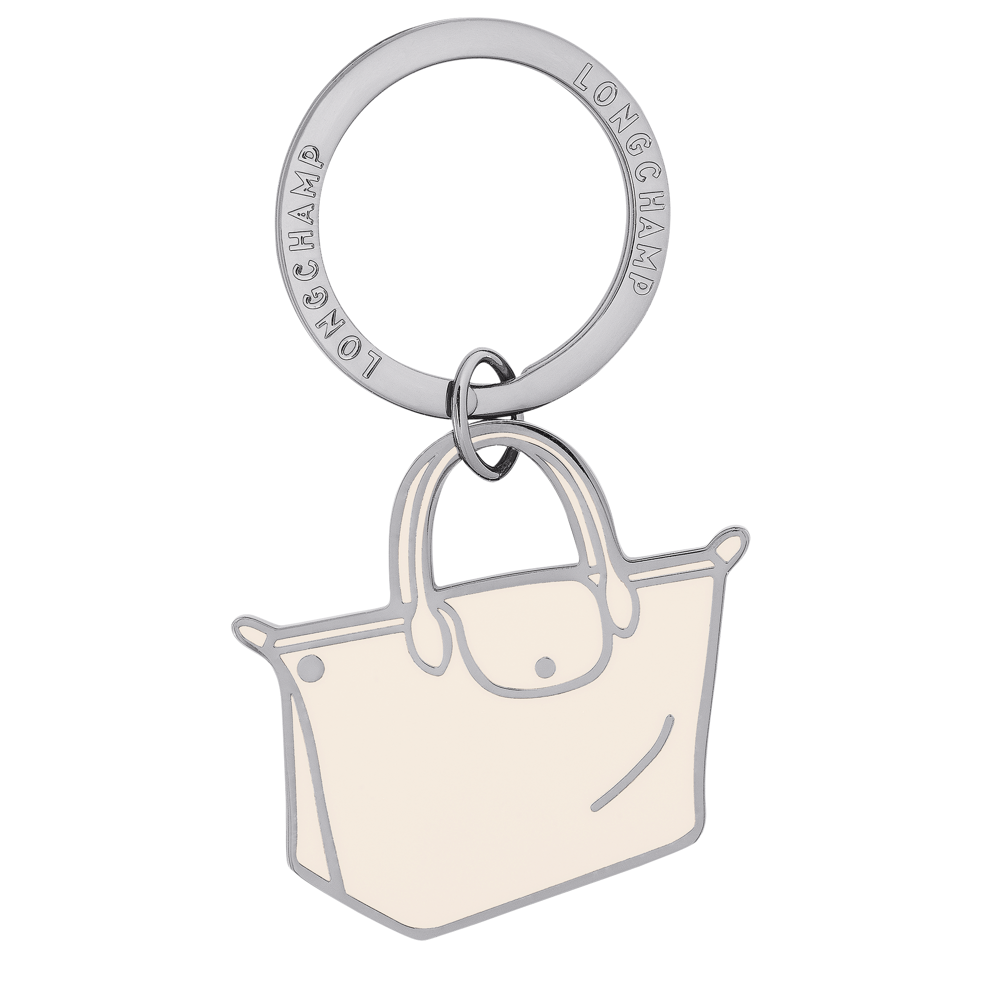 Le Pliage Key rings Ecru Metal Longchamp US