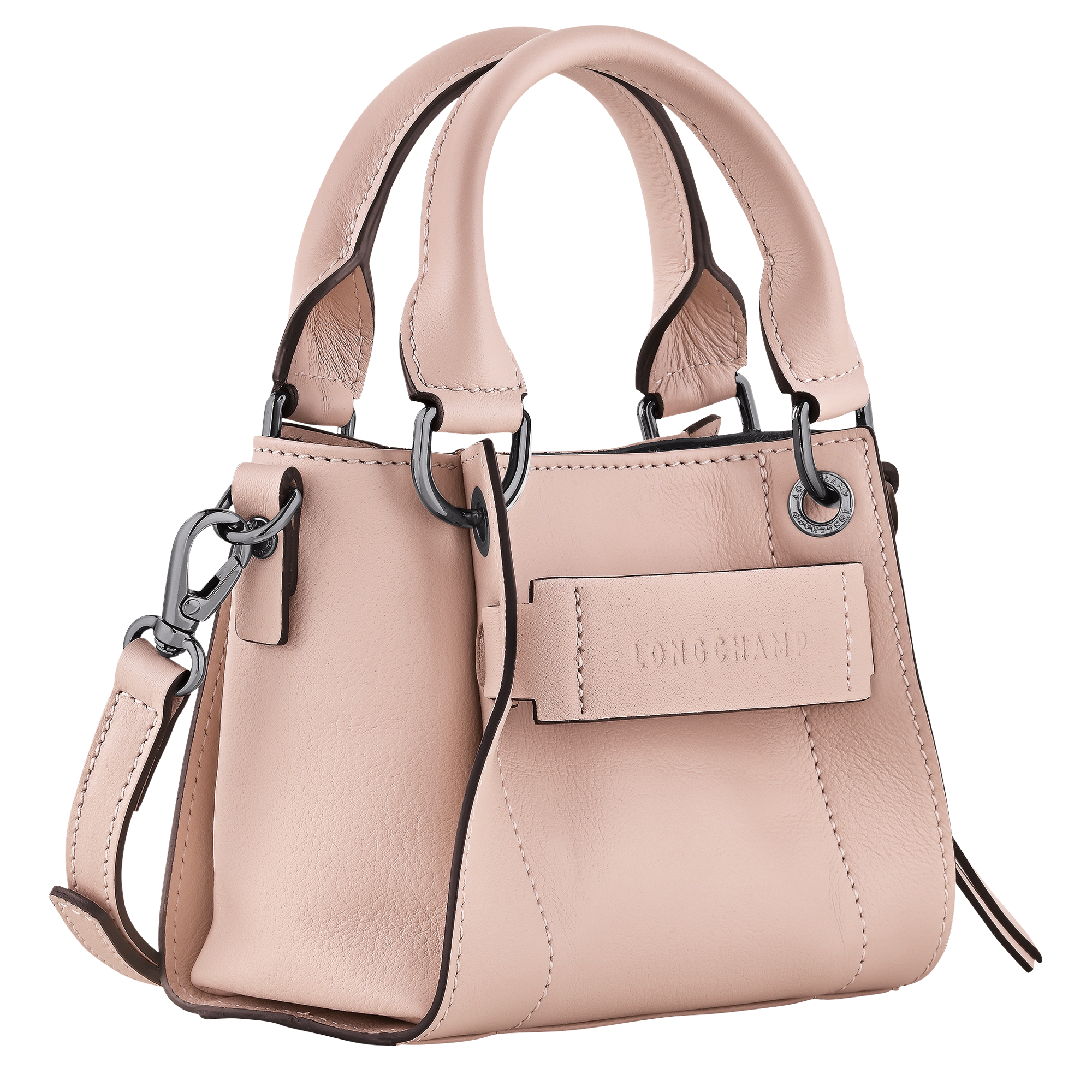 Handbag XS, Petal Pink - View 3 of
5 - zoom in Longchamp 3D Handbag XS, Petal Pink