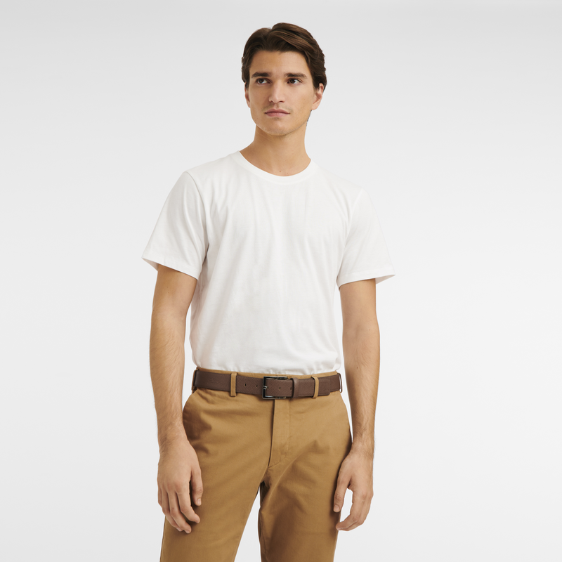 Le Pliage Men's belt , Brown - Leather  - View 2 of 2