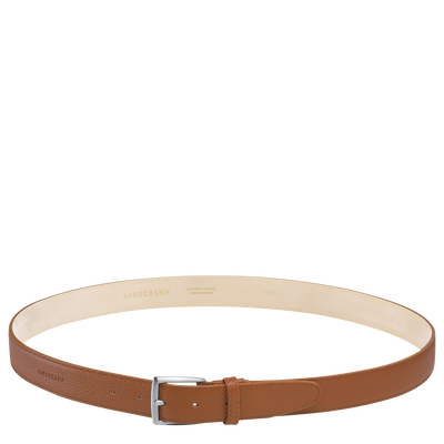 Le Foulonn&eacute; Men's belt , Caramel - Leather