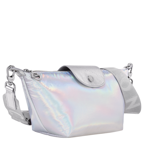 Le Pliage Collection XS Crossbody bag , Silver - Canvas - View 3 of  6