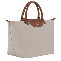 Le Pliage Original M Handbag , Pebble - Recycled canvas