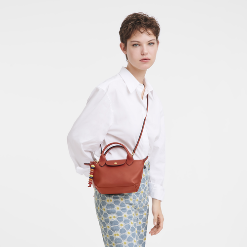 Le Pliage Xtra Bolso con asa superior XS , Cuero - Siena - Vista 2 de 7