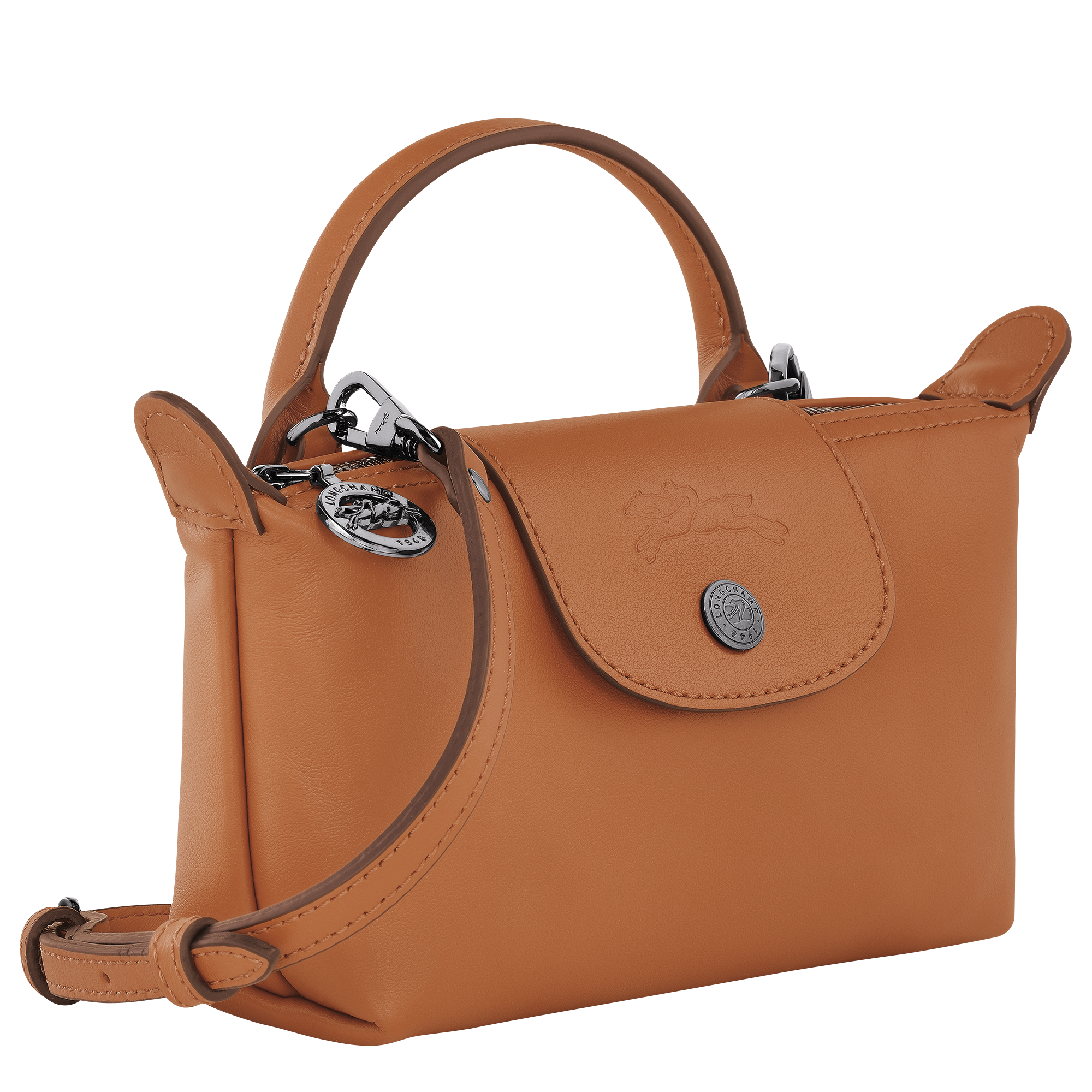 バリエム　XS Le Pliage Xtra XS Pouch Cashew - Leather | Longchamp US